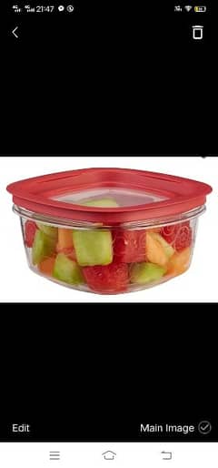 Rubbermaid Food Storage Container With Lid
