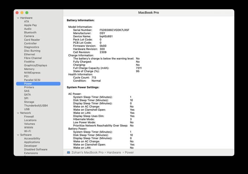 Macbook Pro 2019 16 inches 4