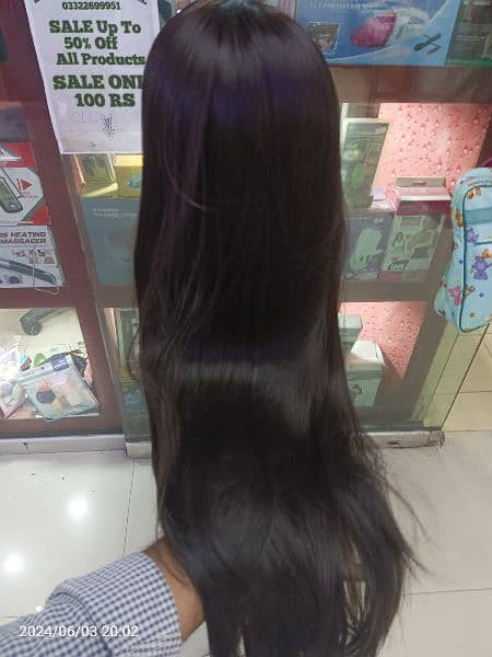 Women's and Mens Hair Wig Hair  DummyHair Extensions in Pakistan 18