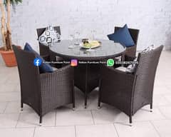 outdoor indoor garden rattan furniture dining table