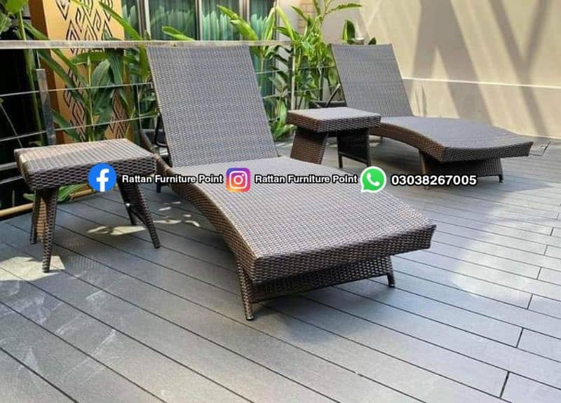 outdoor indoor garden rattan furniture dining table 6