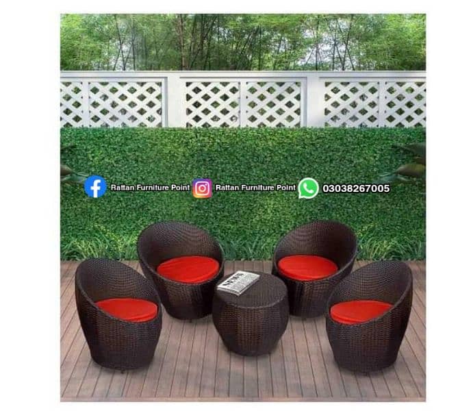 outdoor indoor garden rattan furniture dining table 12