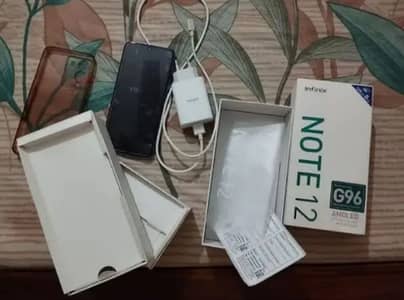 infinix note 12 g96 processer complete box 8+8gb /128