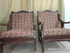 5 seater Wooden sofa set