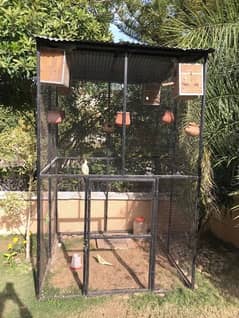 BIG IRON GARDEN BIRDS CAGE