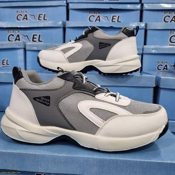 Glowing Gripper jogger shoes _8611,Grey 1