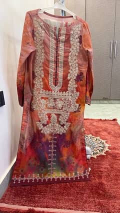 lawn embroidered branded charizma full suit
