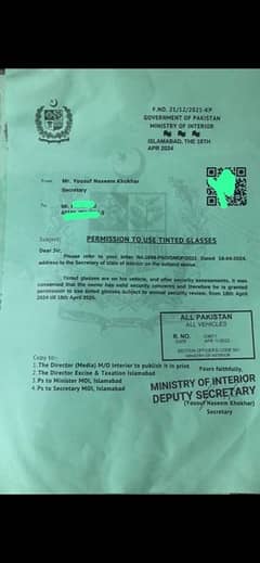 tinted glass permits available