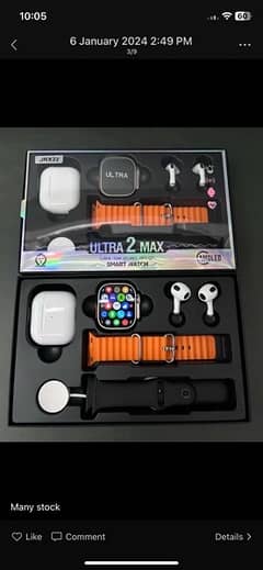 Jrx 22 Smart Watch With Free AirPods