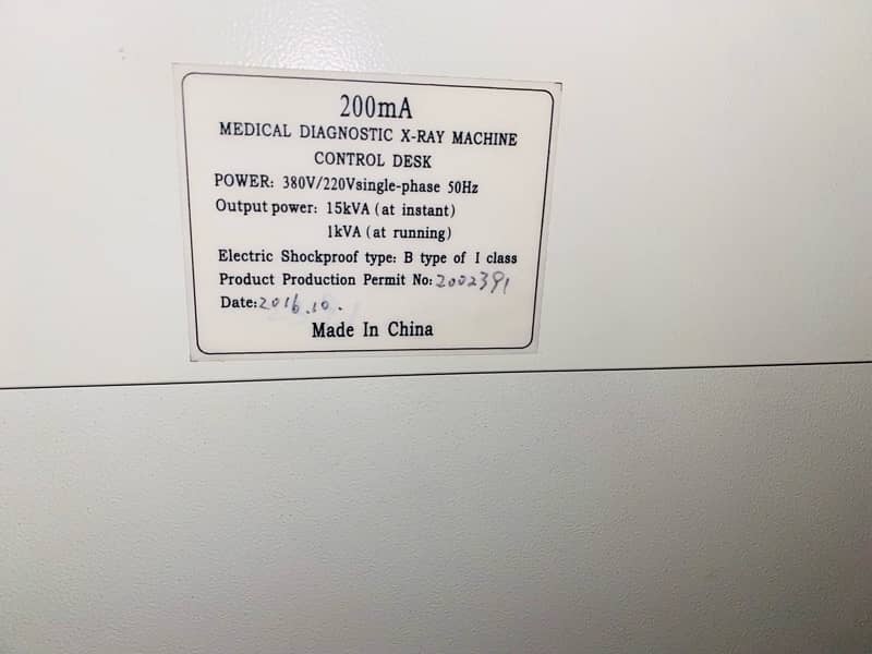 X-Ray machine 200mA 4