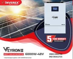 Inverex VEYRON II MPPT SOLAR INYVERTER 6000W- 5years warranty