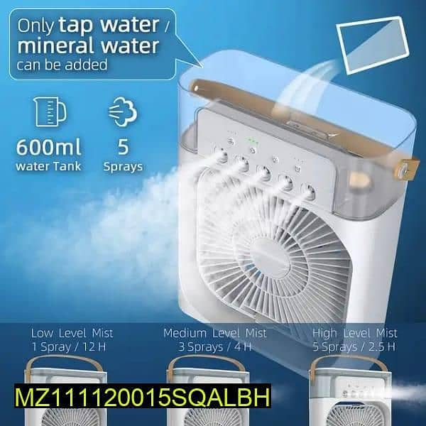 Portable Mist Fan Mini Cooler 3