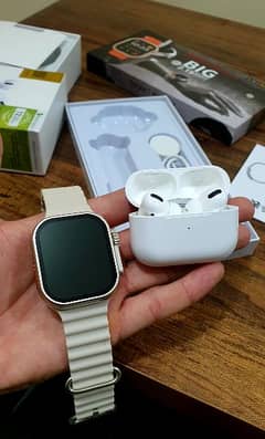 T900 Ultra Smart Watch + Air pods pro (IMPORTED)