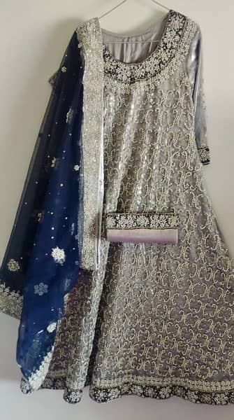 Bridal Maxi New- Grey n Blue 0