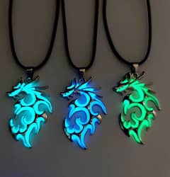 Dragon Men & Women Necklace | Fluorescence  silver necklace | chain