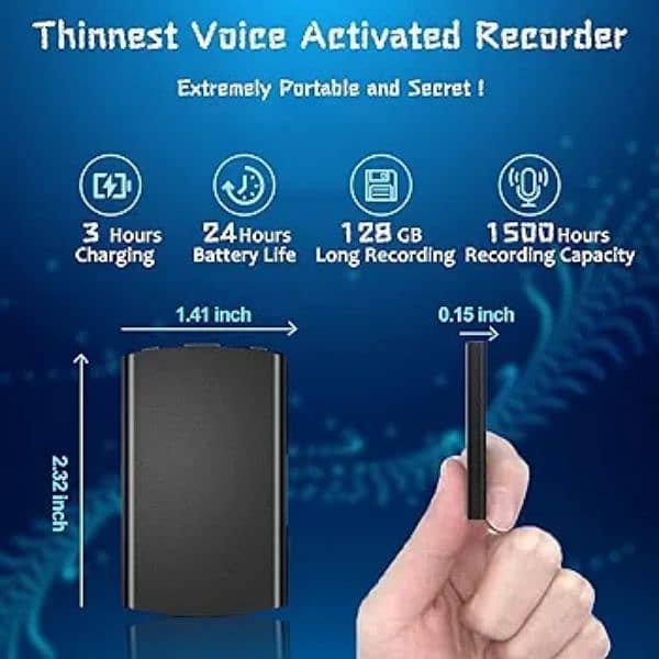 small voice recorder 64 gb voice activated 2