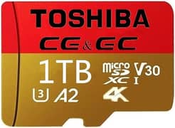 Toshib 1TB Micro SD Card High Speed Class 10 Micro