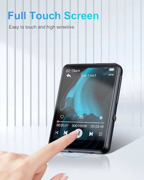 Mp3 Player with Bluetooth, Full Touch 2.4 Screen and MP4 Player 2