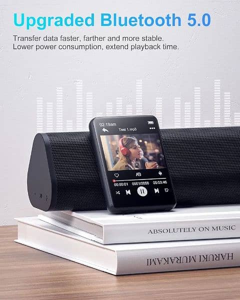 Mp3 Player with Bluetooth, Full Touch 2.4 Screen and MP4 Player 3