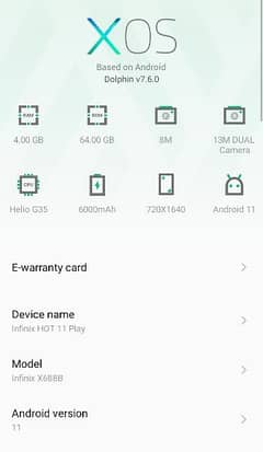 Infinix hot 11 play