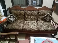 5 Seater Retro Sofa Set with Cushions Termite Resistant wood 0