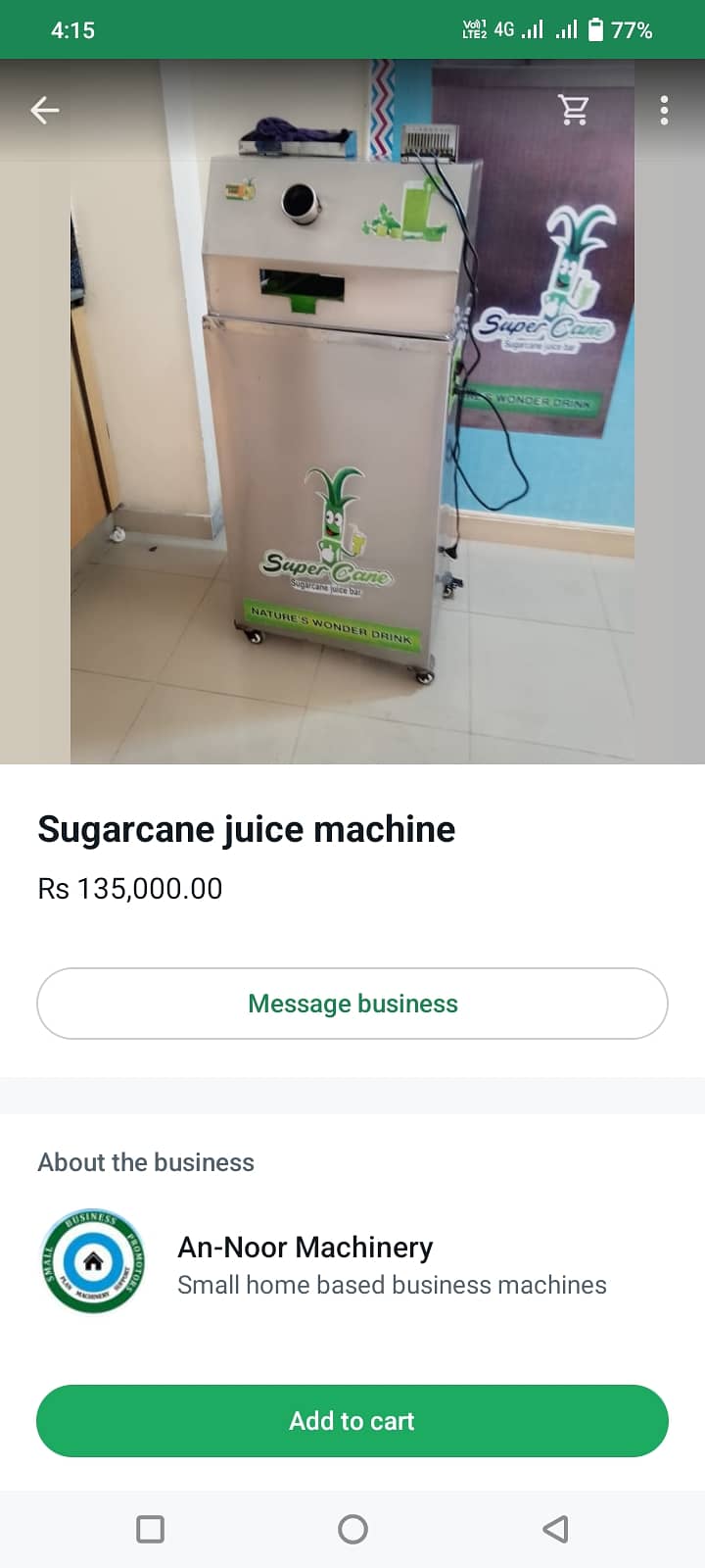Sugarcane juice machine 2