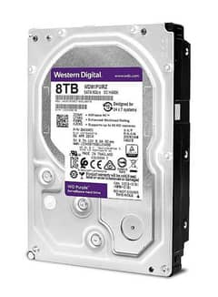 New 8TB Hard Disk Western Digital Purple Pinpack