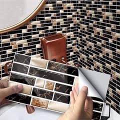 Colorful self-adhesive Mosaic Tile Stickers for home decor 50 pcs