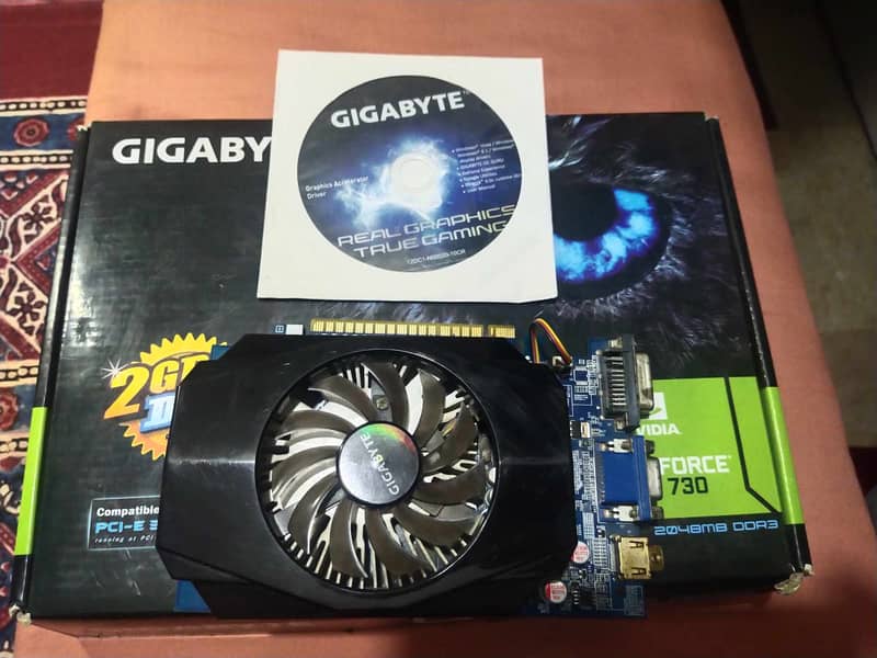 NVIDIA Gigabyte Geforce GT - 730 2gb 128 bit 0