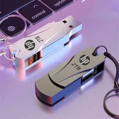 Hp USB Flash Drive USB2.0 2TB Waterproof Metal Flashdrive