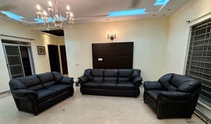 3-2-1 black sofa set