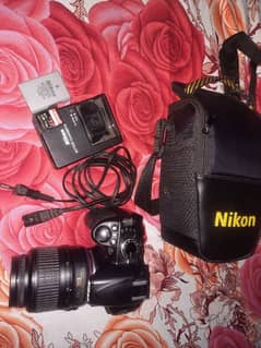 DSLR3100 camera + 64gb card +original battery + lens 18 55