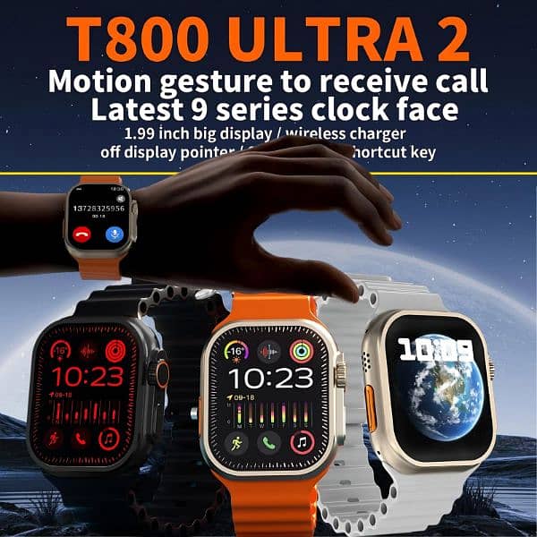 T800 Smart Watch - Connect with Samsung, Tecno, Infinix Mobile 4