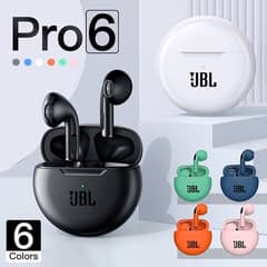 Pro 6 JBL TWS Bluetooth Earphone Wireless Headphone HiFi Bass