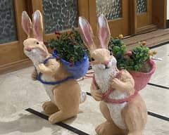 Pair of Rabbits decoration piece for home or garden