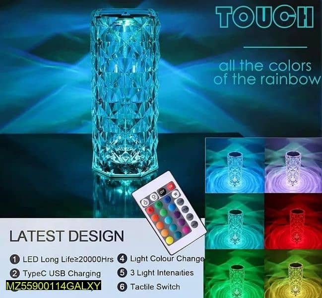 USB Rechargeable RGB Lamp 2