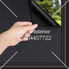 fully blackout PVC paper frosted glass paper wooden floor blinds