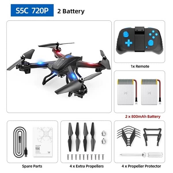 SNAPTAIN S5C Drone WiFi FPV 1080P HD camera drone Voice control 3