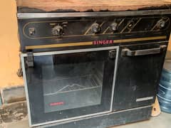 Singer cooking range stove heat oven used burner