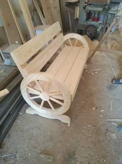 wooden bench