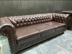 Sofa | Chesterfield Sofa | Office Sofa | Dark Brown Sofa | 3 seater 0