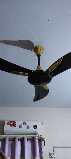 Pak Ceiling Fan, Fancy design Black, (under official warranty)