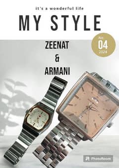 vintage Armani &Zeenat 17 jewel automatic watch