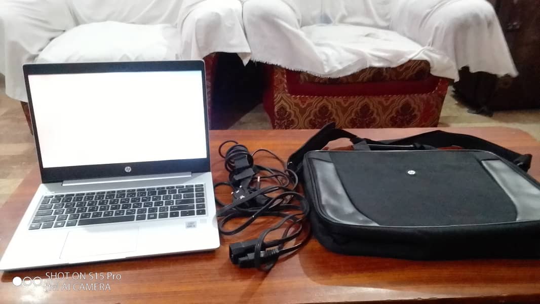 HP PROBOOK 440 G7 With Charger & New Laptop Bag. Demand 80,000/- 2