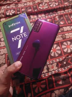 infinix note 7 lite 4gb 128gb official approved with box 10/9 all ok
