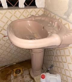 complete wash basin without fitting