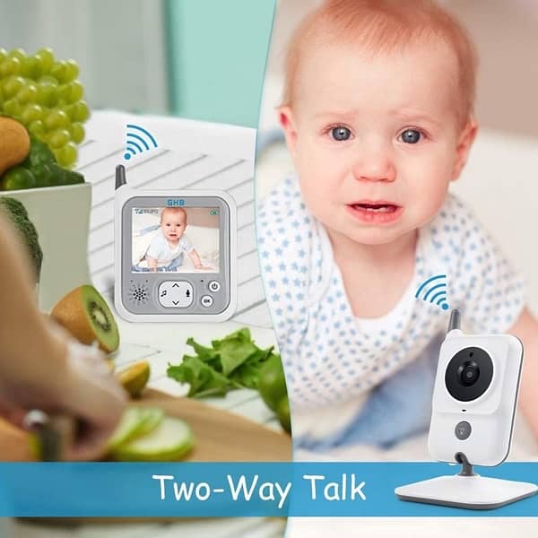 GHB Baby Monitor with 3.2 Inch display and Night Vision Camera 8