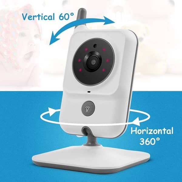 GHB Baby Monitor with 3.2 Inch display and Night Vision Camera 16