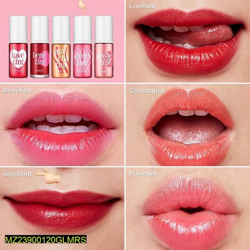 Pack of 4 Smudge Proof Lip Tint 2