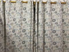 Printed cotton curtains